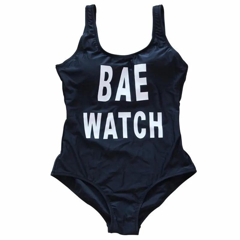 Backless Swim Bathing Suit Bae Watch, free shipping