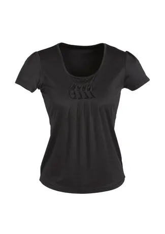 Biz Ladies Deco Pleat Knit Top