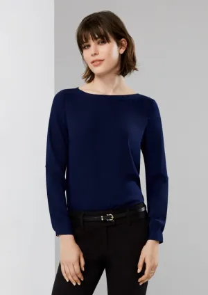 Biz Ladies Madison Boatneck Blouse