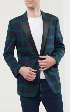 Black Watch Tartan Slim Fit Tuxedo Jacket (Available upto 65 Tartans)