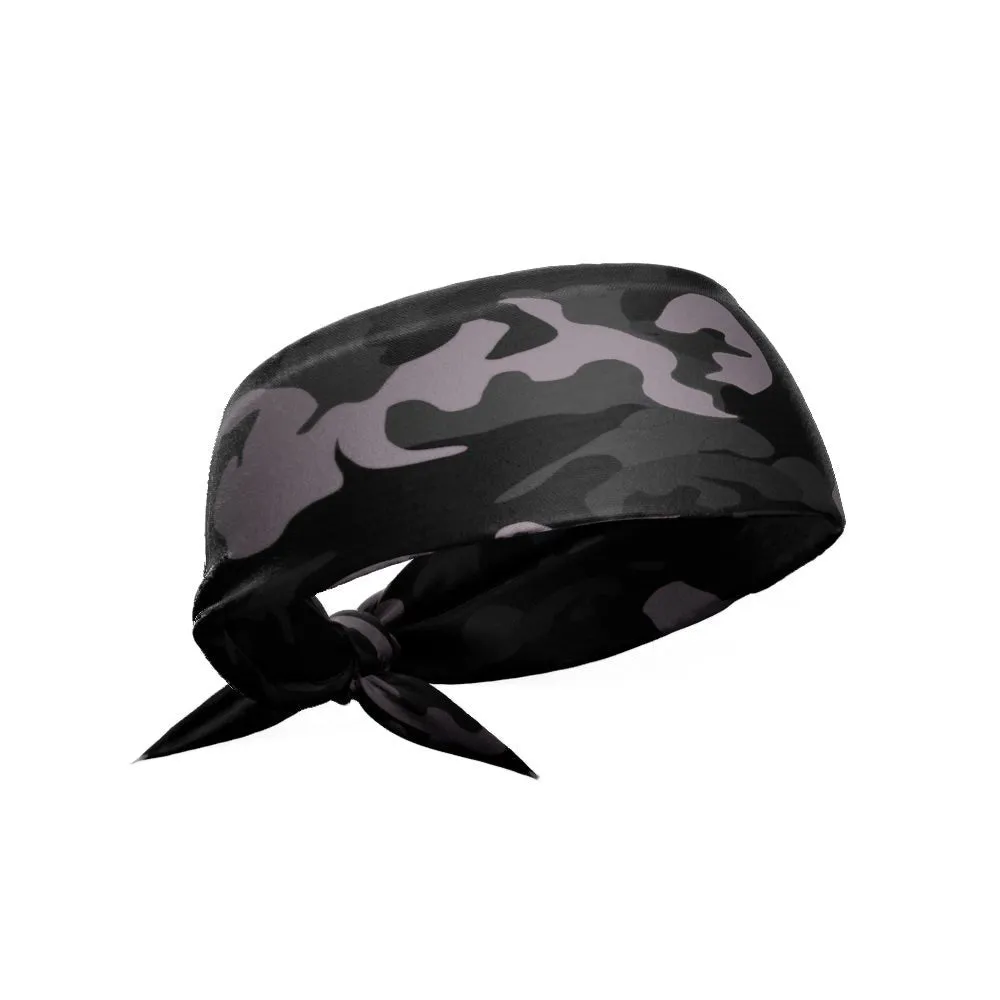 Blackout Camo Tie Headband