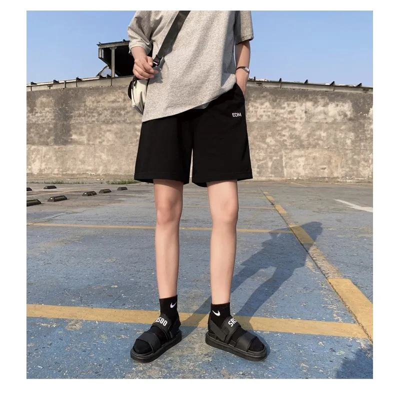 Casual Loose Fit Sports Straight Cotton Thin Bermuda Shorts