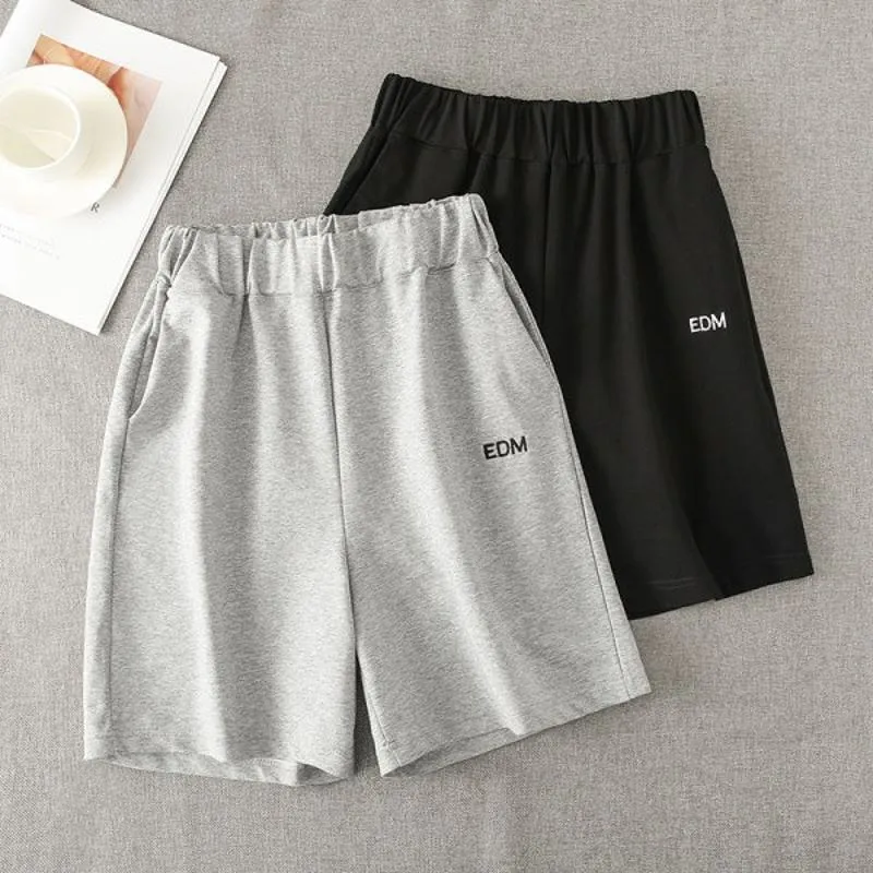 Casual Loose Fit Sports Straight Cotton Thin Bermuda Shorts