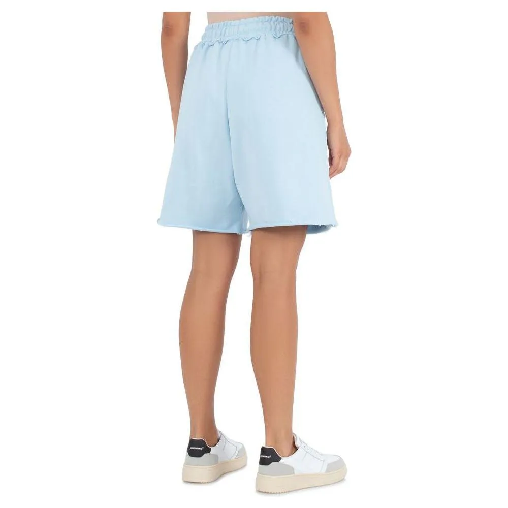 Comme Des Fuckdown Light Blue Cotton Short