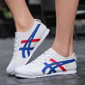 Couple models Onitsuka Agan shoes White canvas shoes Beige Ahgan shoes Red rest shoes Men and women non-slip sneakers Tide