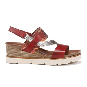 Dorking Agnes D8786 Wedge Sandal (Women) - Rojo