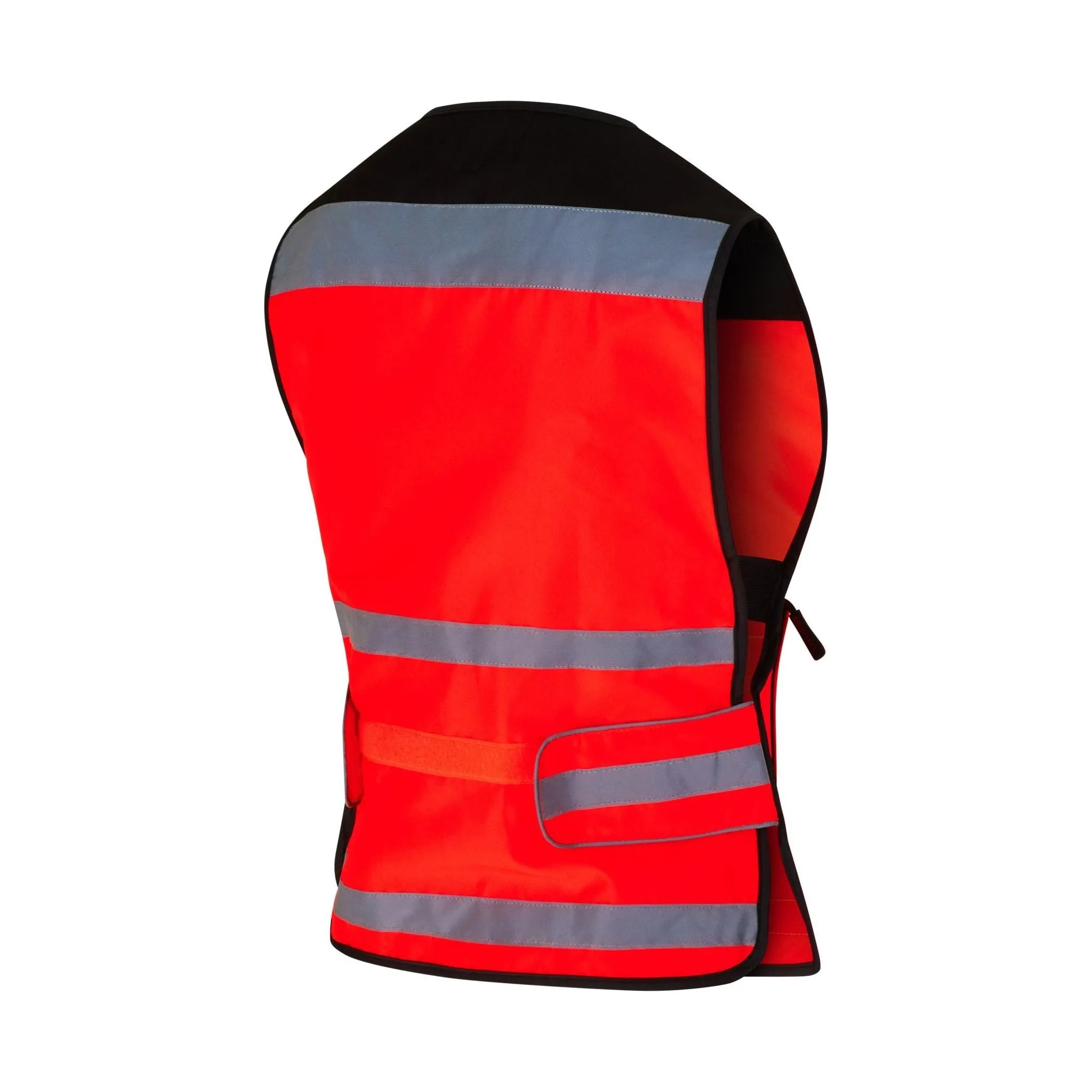 Equisafety Reflective CHILD Air Waistcoat Red-Orange - Plain Back