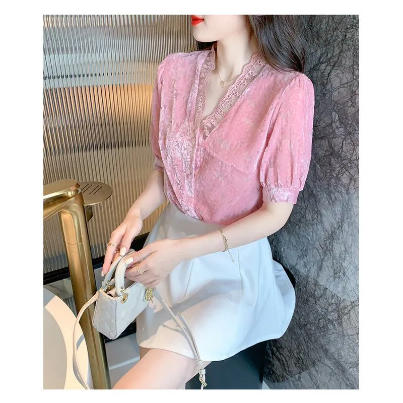 Fairy Lace V-Neck Blouse