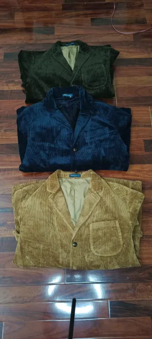 G0098 Vintage Polo Ralph Lauren Corduroy Jackets 7 Pieces