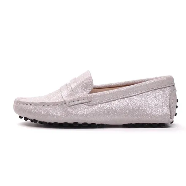 Great Women Genuine Leather Spring Flat Shoes Casual Loafers Slip On Women's Flats Shoes Moccasins Lady Driving Shoes