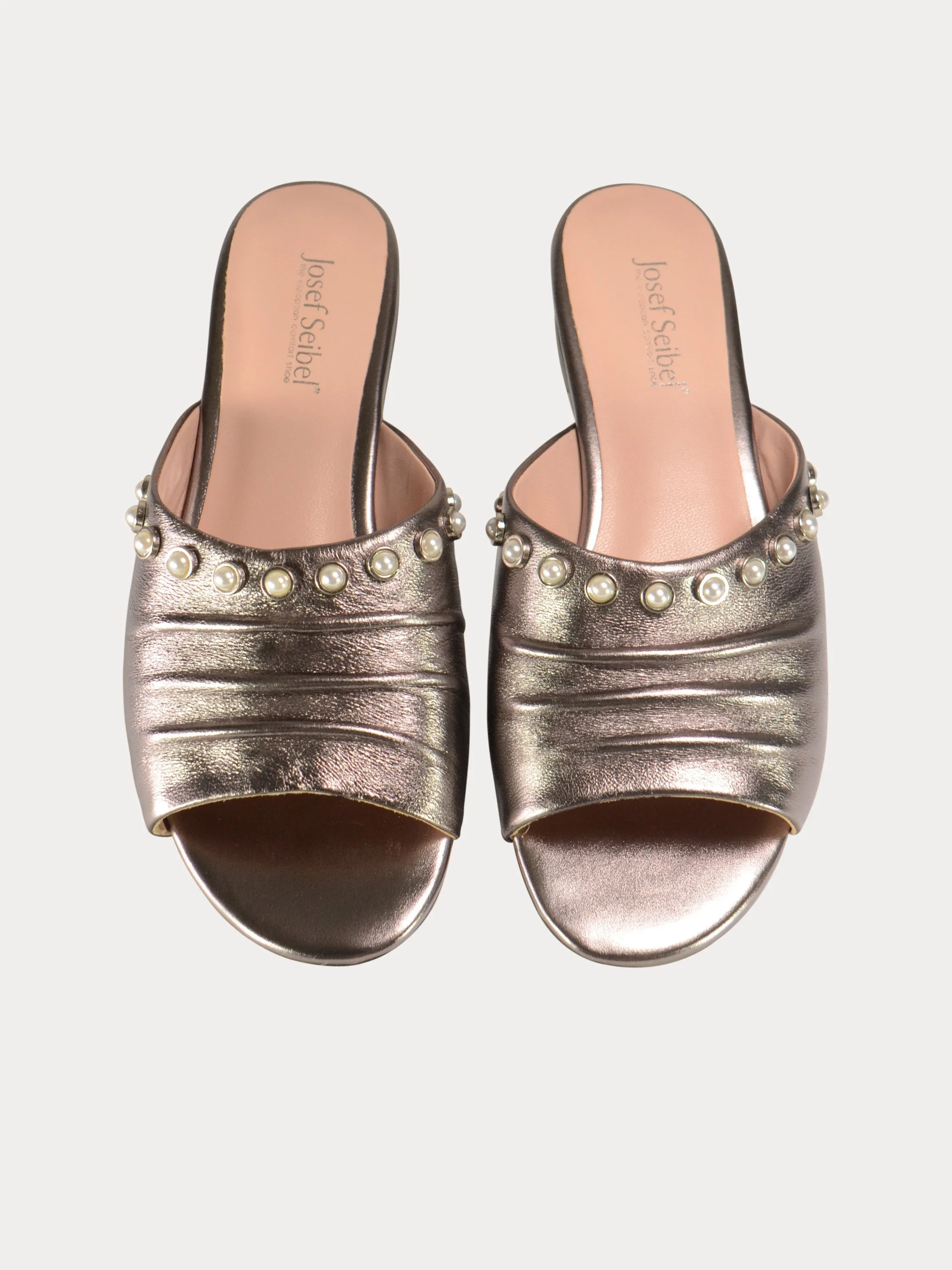 Josef Seibel Pearl Studded Slider Sandals