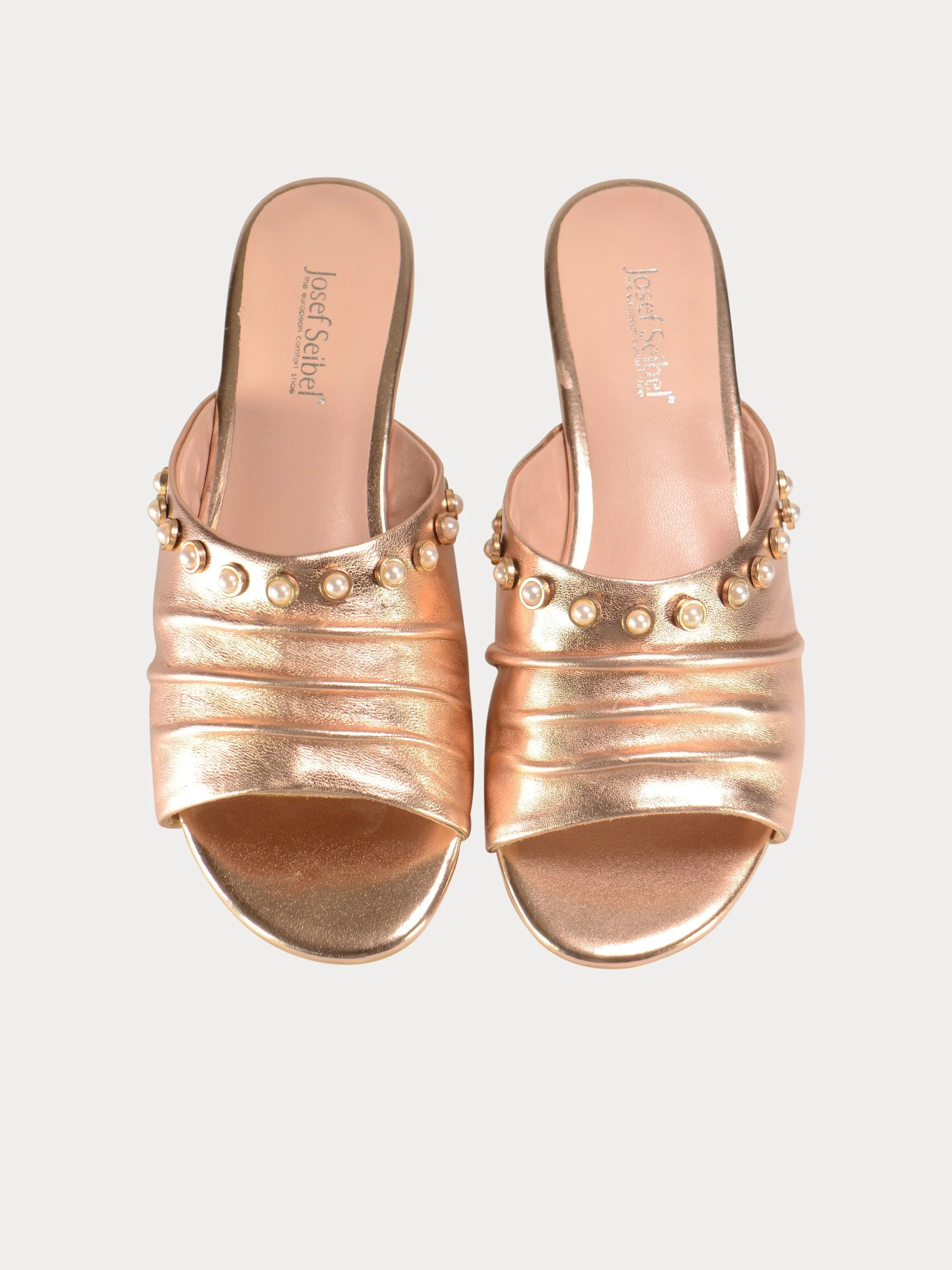 Josef Seibel Pearl Studded Slider Sandals