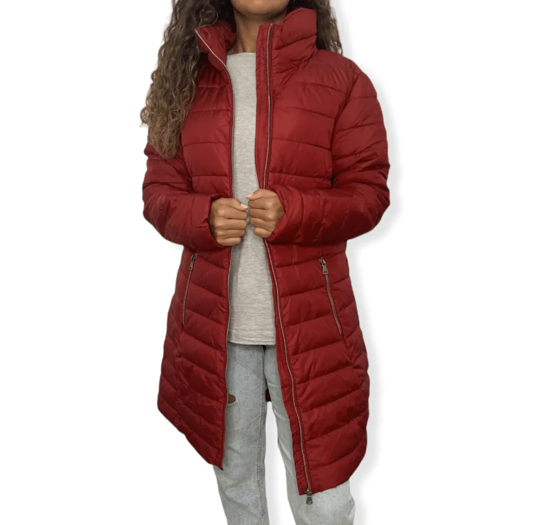 Puffer Women Coat - Red