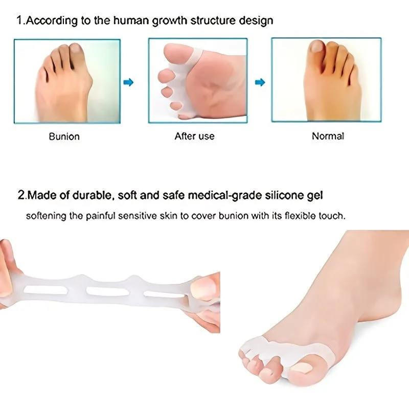 Silicone Toe Correctors Proper Alignment for Bunions  Hammertoes at Home