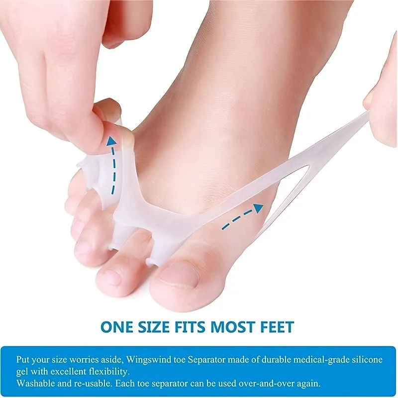 Silicone Toe Correctors Proper Alignment for Bunions  Hammertoes at Home