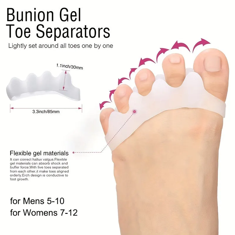 Silicone Toe Correctors Proper Alignment for Bunions  Hammertoes at Home