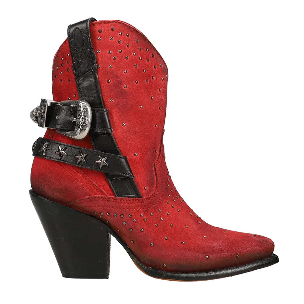 Star Studded Pointed Toe Cowboy Booties