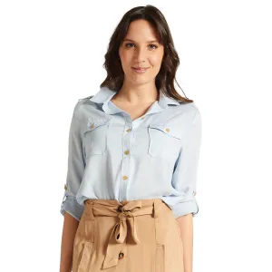 Utility Blouse - Light Blue