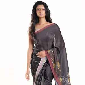 Women Ginny Digital Printed Satin Georgette Saree