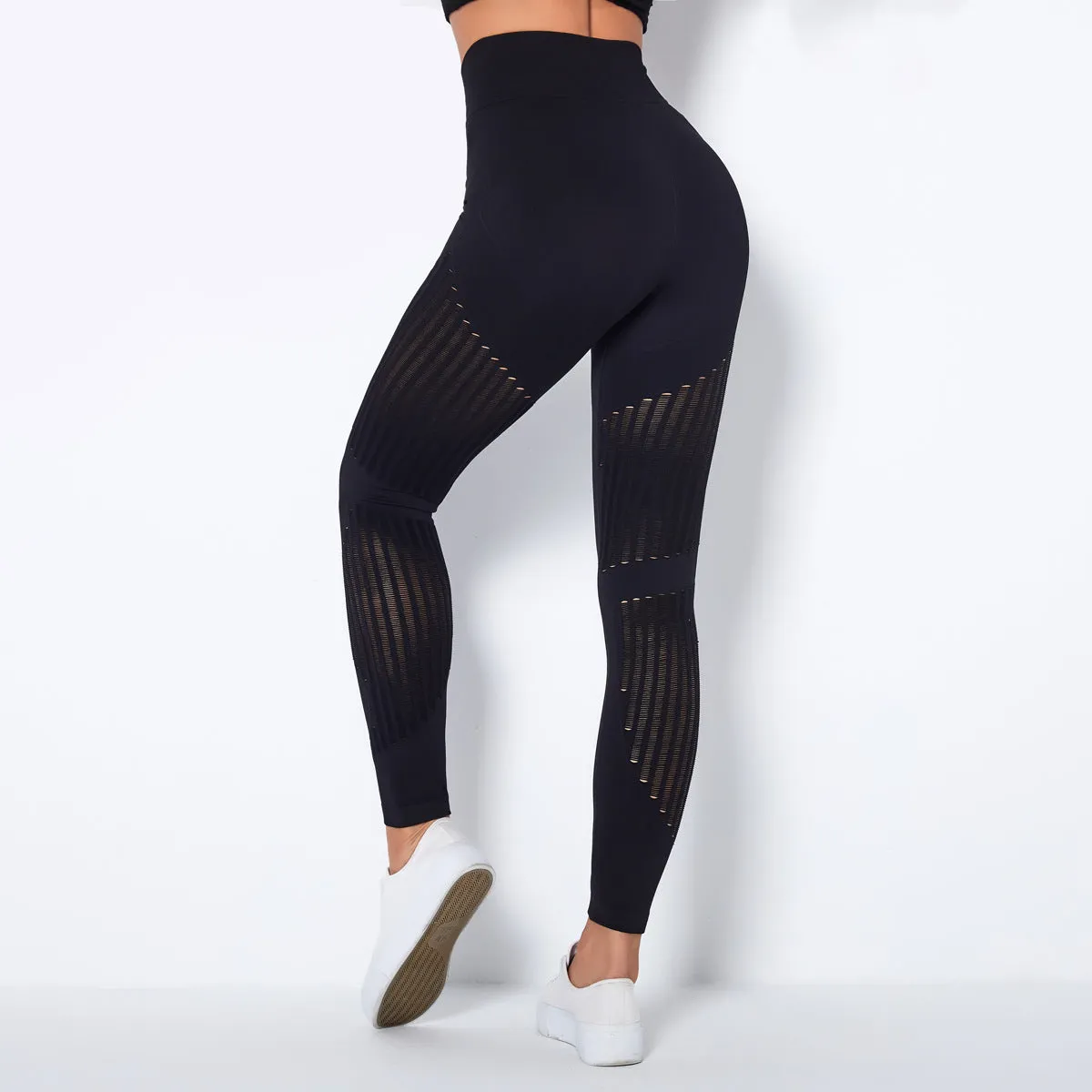 Yogadept hollow out Mesh Breathable Yoga Leggings