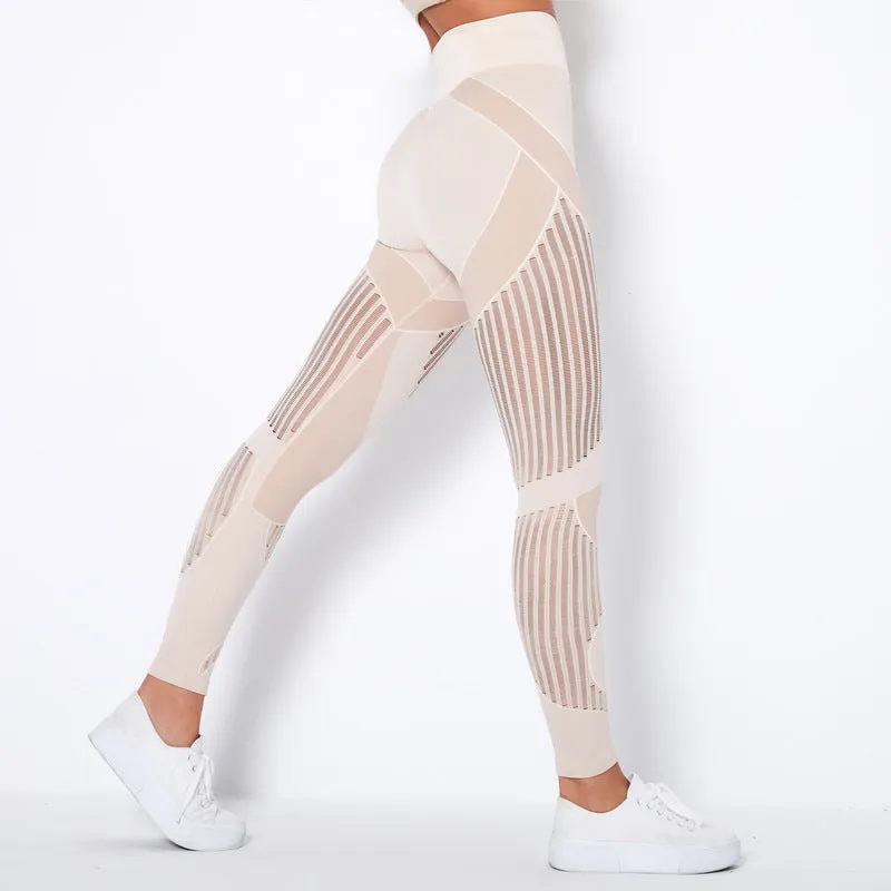 Yogadept hollow out Mesh Breathable Yoga Leggings