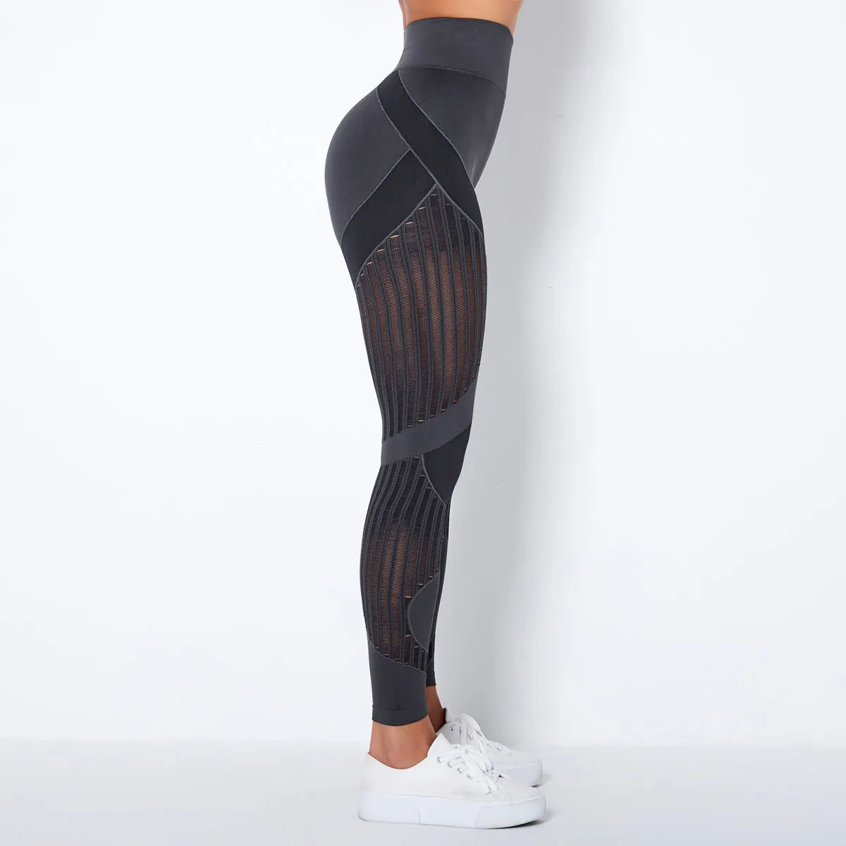 Yogadept hollow out Mesh Breathable Yoga Leggings