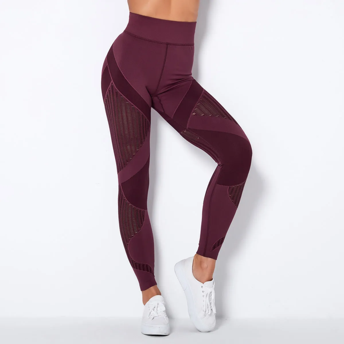 Yogadept hollow out Mesh Breathable Yoga Leggings