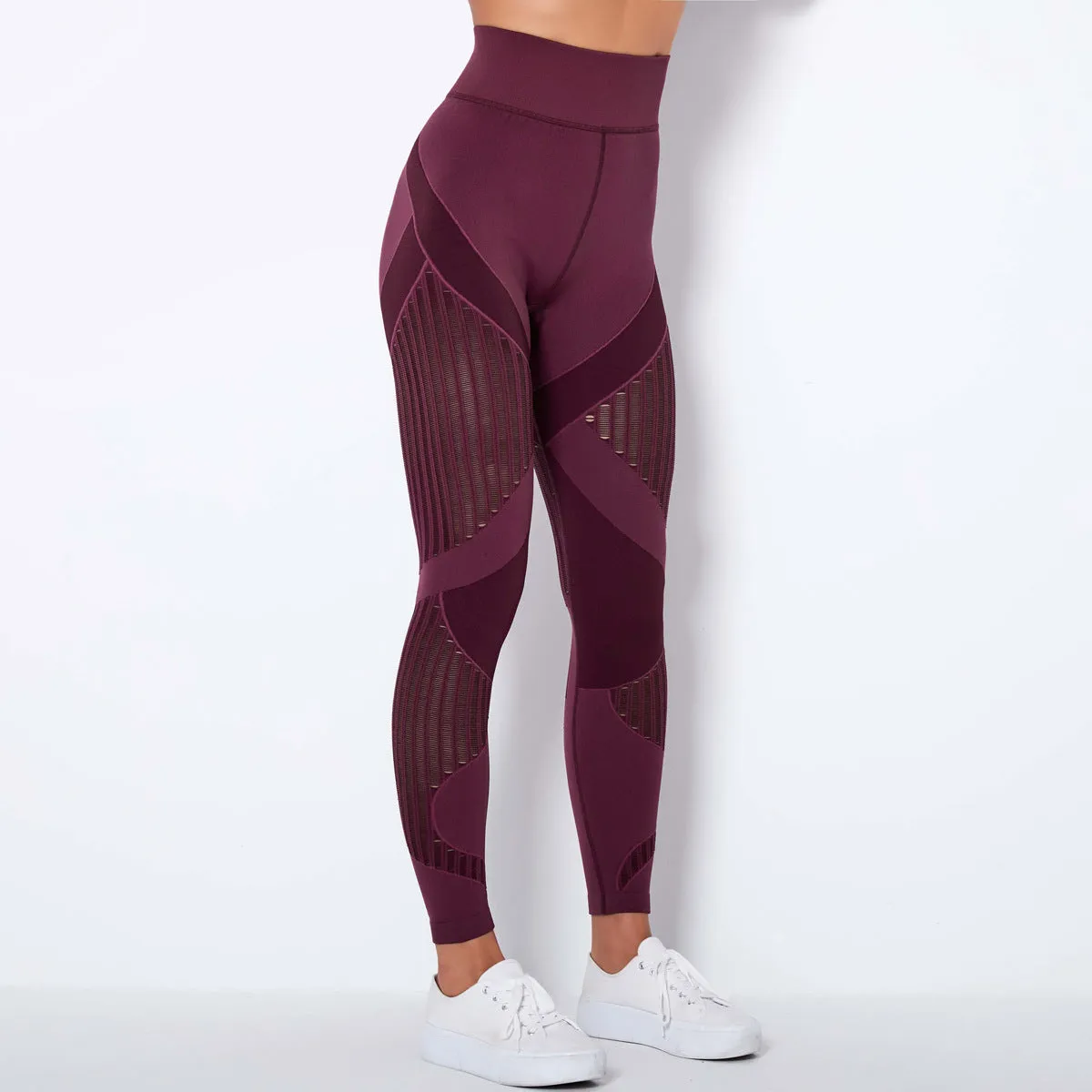 Yogadept hollow out Mesh Breathable Yoga Leggings