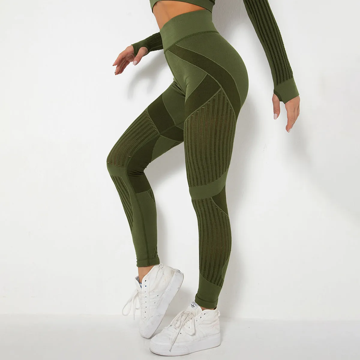 Yogadept hollow out Mesh Breathable Yoga Leggings