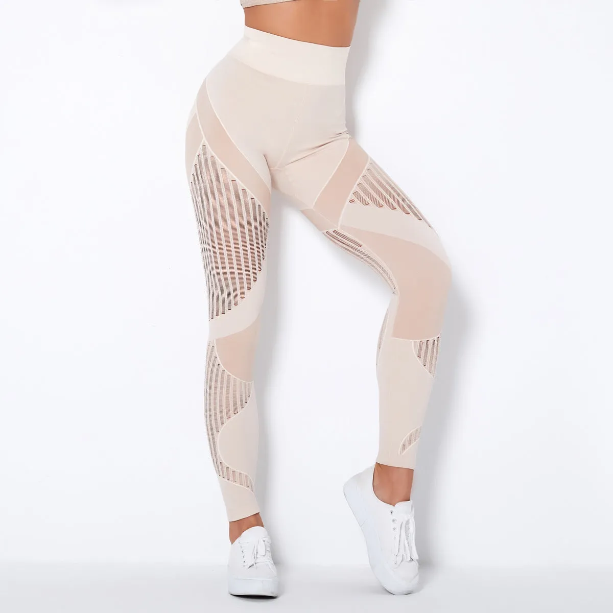 Yogadept hollow out Mesh Breathable Yoga Leggings