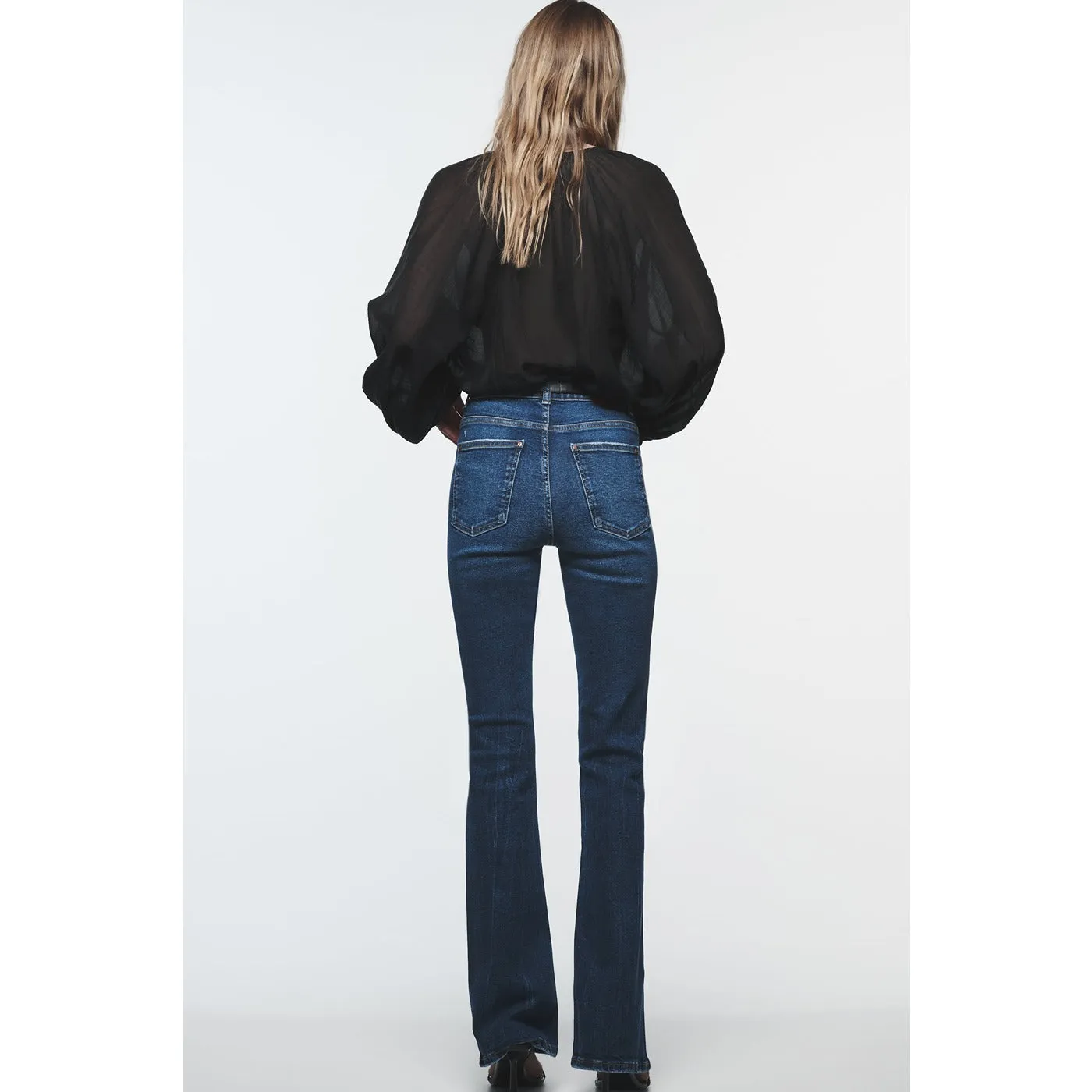 ZR Blue Skinny Flare Jeans